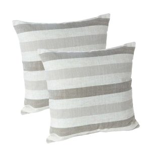 Liza Stripe 18" Decorative Pillow - Set of 2