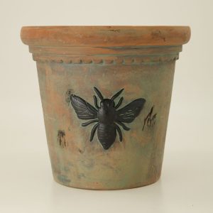 Bee Terra Cotta Flower Pot - Large