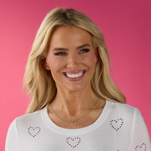 Cubic Zirconia Heart Necklace and Earring Set - Gold