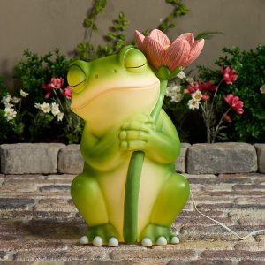 Frog with Flower Blow Mold