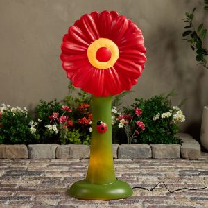 Red Flower Blow Mold