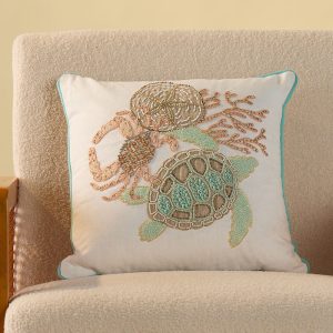 Beach Beaded Pillow