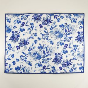 Blue Floral Drying Mat