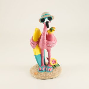 Flamingo Boy Figurine