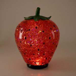 Strawberry Glitter Globe