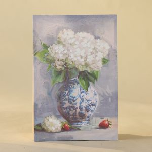 Blue Floral Canvas Wall Decor