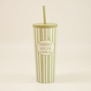 Probably Late 22 Oz. Tumbler with Straw