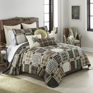 Donna Sharp Pine Patch 3 Piece Cotton King Quilt Set